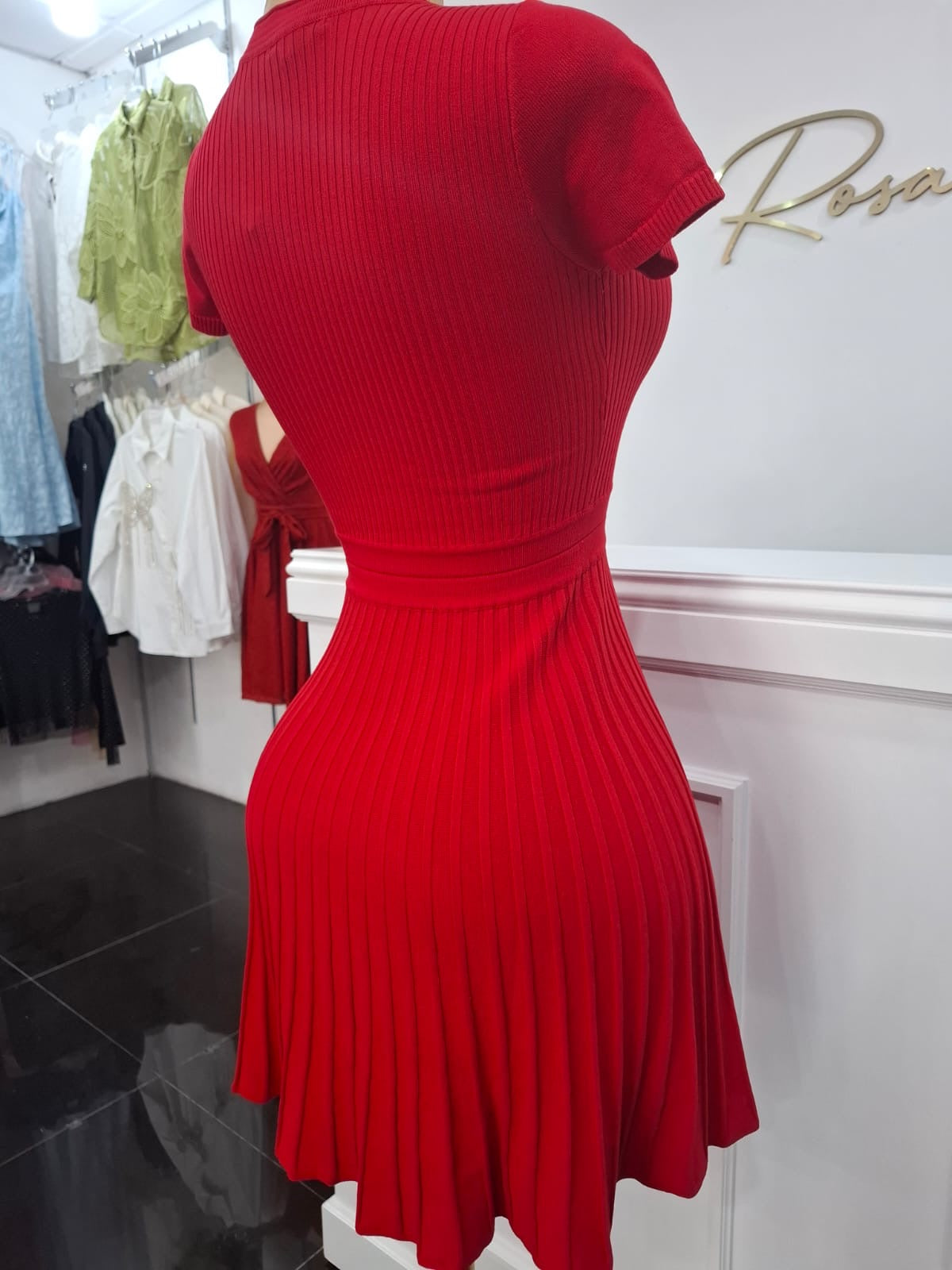 Vestido preppy Rojo