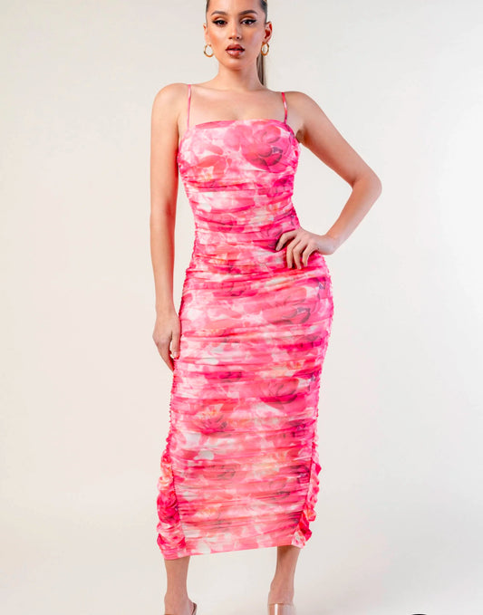 Vestido floral Rosa