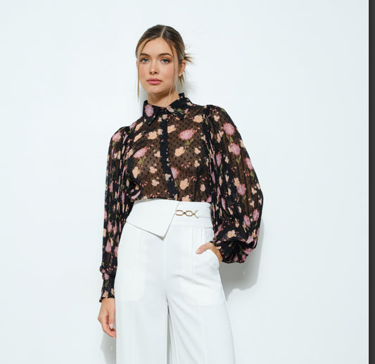 Blusa flores